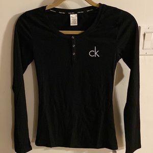 Calvin Klein long sleeve black shirt.